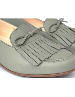 Carim Mocassino Slipon Vaschetta Frangia Nappa Edera