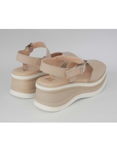 Callaghan Sandalo Zeppa Doppio Volume Braccialetto Pelle Rosa