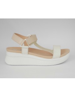 Callaghan Zeppa Fasce Multicolor Braccialetto Velcro Vaniglia