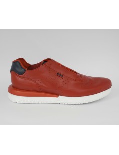 Callaghan Sneakers Uomo Alte Moses Hoga Pelle Rosso