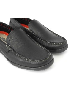 Callaghan Mocassino Uomo Vela Liscio Pelle Nero Tutto