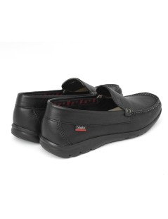 Callaghan Mocassino Uomo Vela Liscio Pelle Nero Tutto