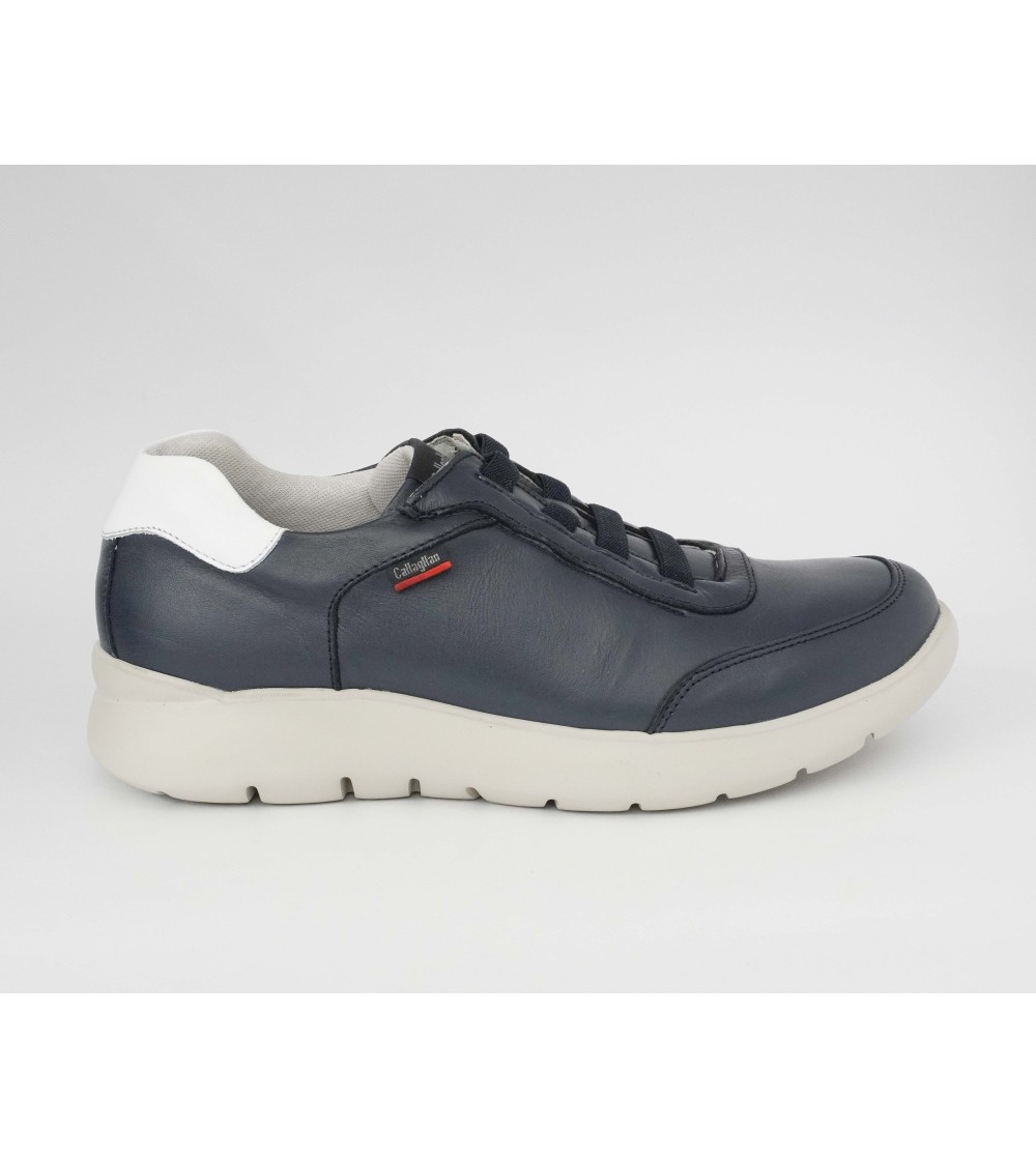 Callaghan Sneakers Uomo Slipon Laccio Elastico Nappa Blu