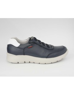 Callaghan Sneakers Uomo Slipon Laccio Elastico Nappa Blu