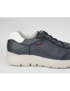 Callaghan Sneakers Uomo Slipon Laccio Elastico Nappa Blu