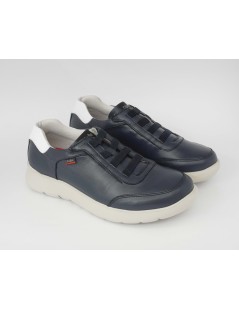 Callaghan Sneakers Uomo Slipon Laccio Elastico Nappa Blu