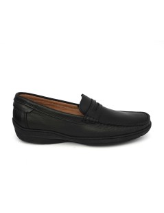 Boomerang Mocassino Uomo Antistatica Cucito Nappa Nero
