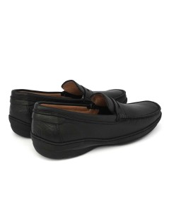 Boomerang Mocassino Uomo Antistatica Cucito Nappa Nero