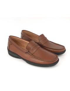 Boomerang Mocassino Uomo Antistatica Cucito Nappa Bruciato