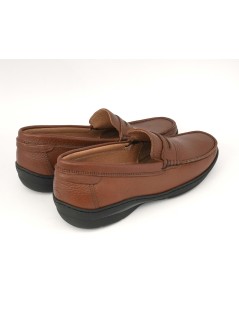 Boomerang Mocassino Uomo Antistatica Cucito Nappa Bruciato