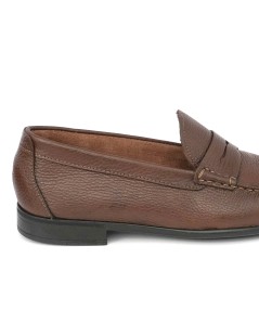 Boomerang Mocassino Tubolare Flessibile Martellato Bruciato