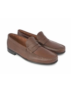 Boomerang Mocassino Tubolare Flessibile Martellato Bruciato