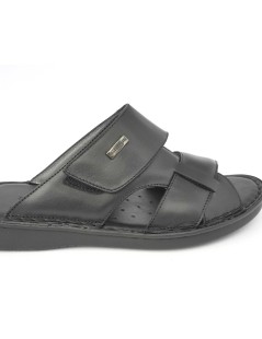 Baldassarri F Ciabatta 2 Fasce Plantare Memory Nappa Nero
