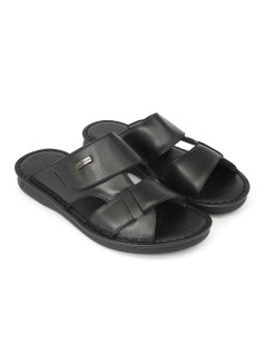 Baldassarri F Ciabatta 2 Fasce Memory Nappa Nero