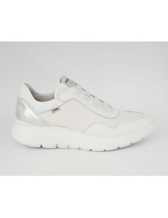 Callaghan Slipon Donna Sneakers con Elastici Tessuto Bianco Argento