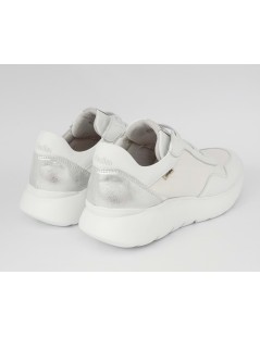 Callaghan Slipon Donna Sneakers con Elastici Tessuto Bianco Argento