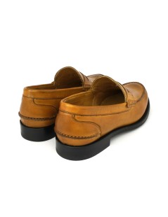 Brecos Mocassino College Artigianale Cucito Vitello Giallo