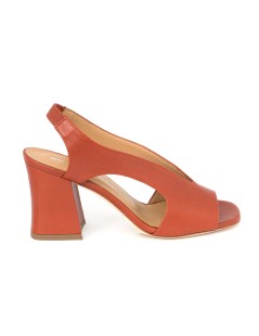 Gianmarco Sorelli Alba Sandalo Scollo V Pelle Rosso