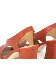 Gianmarco Sorelli Alba Sandalo Scollo V Pelle Rosso