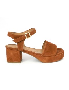 Gianmarco Sorelli Nada Sandalo Platform Camoscio Cuoio