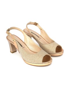 Valleverde Sandalo Cerimonia Plateau Glitter Laminato Platino Rose Gold