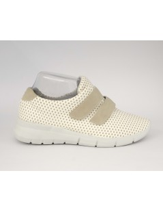 Arcopedico Sneakers Doppio Velcro Traforate Bianco