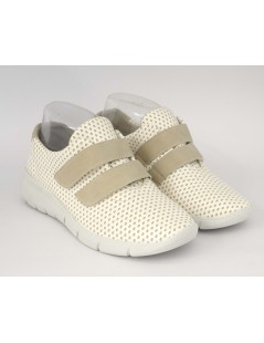 Arcopedico Sneakers Doppio Velcro Traforate Bianco