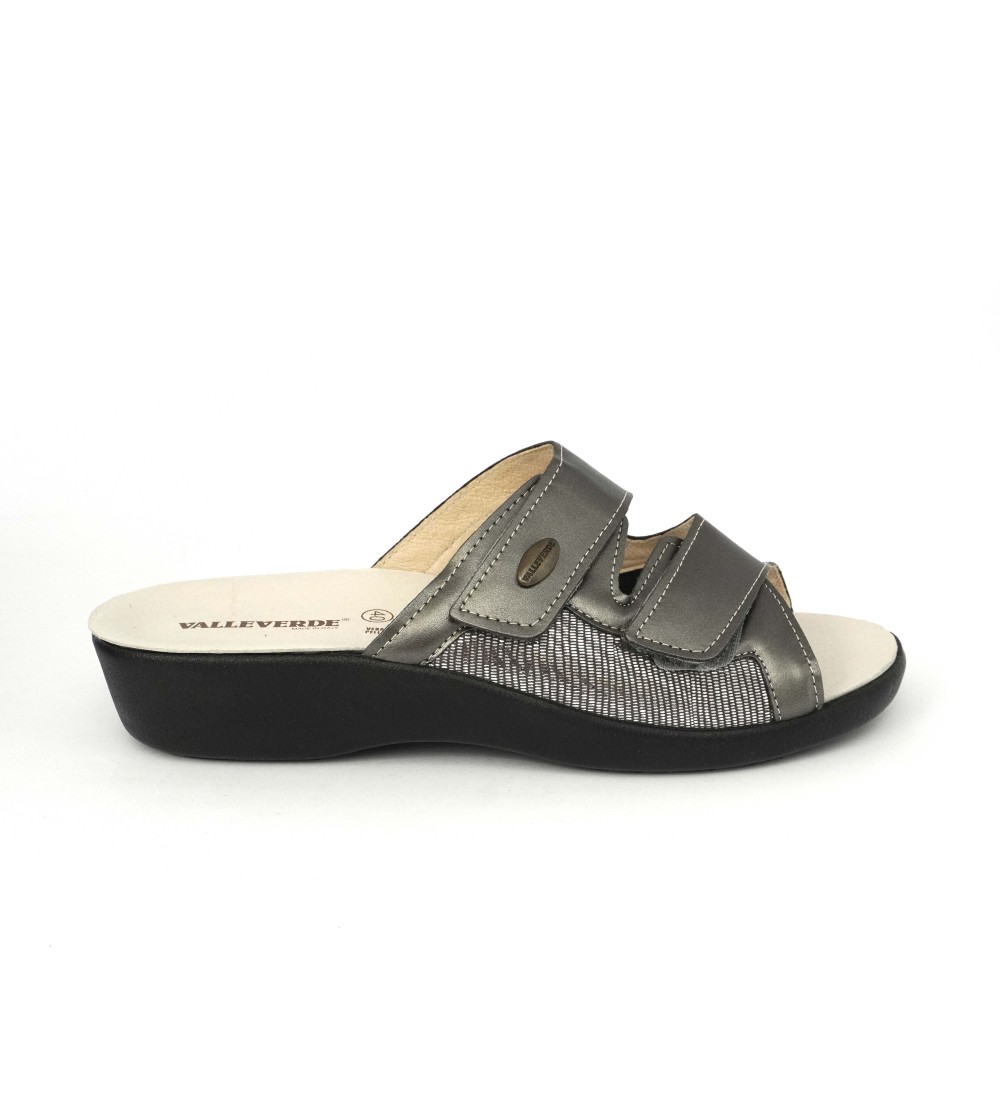 Valleverde Ciabatta Predisposta 2 Velcro Elastic Antracite