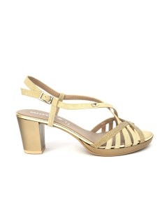 Valleverde Sandalo Cerimonia Plateau Laminato Glitter Platino