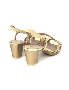 Valleverde Sandalo Cerimonia Plateau Laminato Glitter Platino