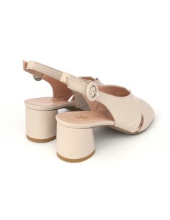 Soffice Sogno Sandalo Classic Incrocio Fasciato Pelle Beige