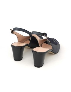 Soffice Sogno Sandalo Classic Inserto Glitter Perlato Blu