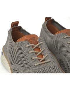 Valleverde Stringata Slipon Tessuto Laccetto Grigio