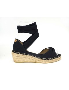 Toni Pons Sandalo Espadrillas Fiocco Tessuto Navy