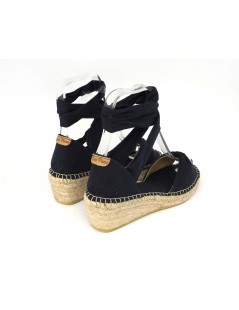 Toni Pons Sandalo Espadrillas Fiocco Tessuto Navy