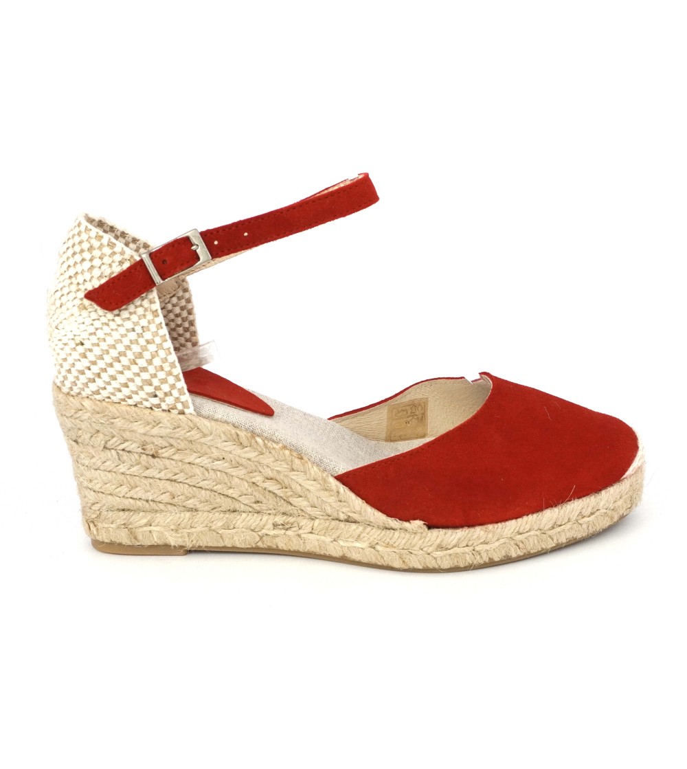 Ska Sandali Espadrillas Punta Chiusa Braccialetto Rosso