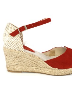 Ska Sandali Espadrillas Punta Chiusa Braccialetto Rosso