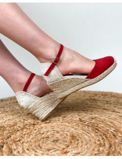 Ska Sandali Espadrillas Punta Chiusa Braccialetto Rosso