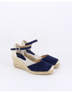 Ska Sandali Espadrillas Punta Chiusa Braccialetto Blu Navy