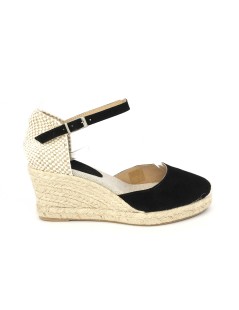 Ska Sandali Espadrillas Punta Chiusa Braccialetto Nero