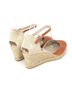 Ska Sandali Espadrillas Punta Chiusa Braccialetto Cipria