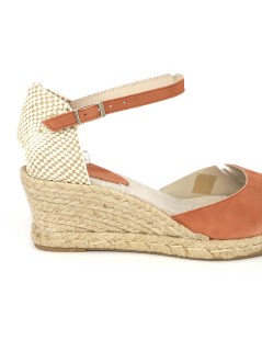 Ska Sandali Espadrillas Punta Chiusa Braccialetto Cipria