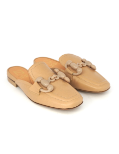 Noa Sabot Mule Tacco Basso Morsetto Nappa Biscotto