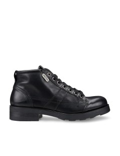 OXS FRANK Anfibio Basso con Cuciture Targhetta Logo Nero