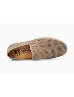 Mephisto Slipon Mocassino Tiago Nabuk Traforato Sabbia