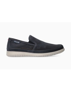 Mephisto Slipon Mocassino Tiago Nabuk Traforato Navy Marine