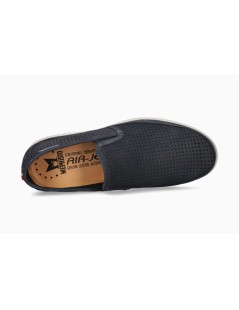 Mephisto Slipon Mocassino Tiago Nabuk Traforato Navy Marine