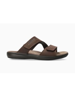 Mephisto Ciabatta Uomo Stan 2 Velcro Pelle Testa di Moro