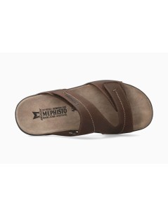 Mephisto Ciabatta Uomo Stan 2 Velcro Pelle Testa di Moro
