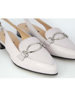 MOT-Clè Slingback Tacco Basso Morsetto Pelle Glicine
